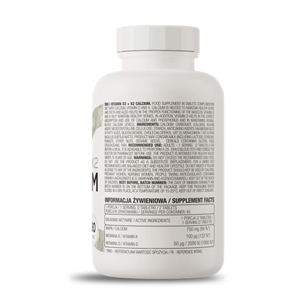 Vitamina D3 + K2 + Calcium