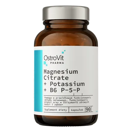 OSTROVIT VITAMINA PHARMA CITRATO MAGNESIO + POTASIO + B6 P-5-P 90 CAPS
